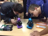 Лекция по микромиру в школе-интернате №86