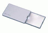 Лупа выдвижная асферическая Eschenbach EasyPocket 3x, 50x45 мм, с подсветкой, серебристая