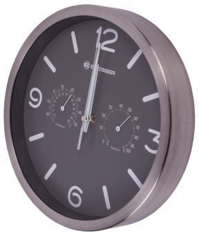 Часы настенные Bresser MyTime ND DCF Thermo/Hygro, 25 см, бирюзовые