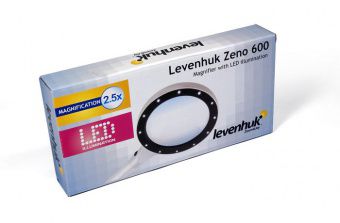 Лупа Levenhuk Zeno 600, 2,5x/5x, 90/21 мм, 12 LED, металл
